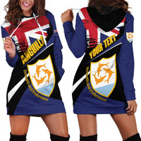 Personalised Anguilla Hoodie Dress Strength and Endurance Grunge