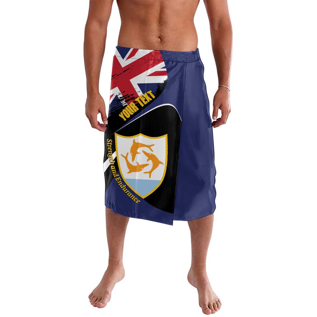 Personalised Anguilla Lavalava Strength and Endurance Grunge