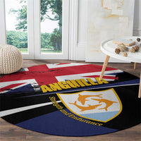 Anguilla Round Carpet Strength and Endurance Grunge