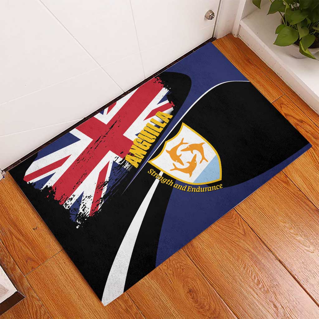 Anguilla Rubber Doormat Strength and Endurance Grunge