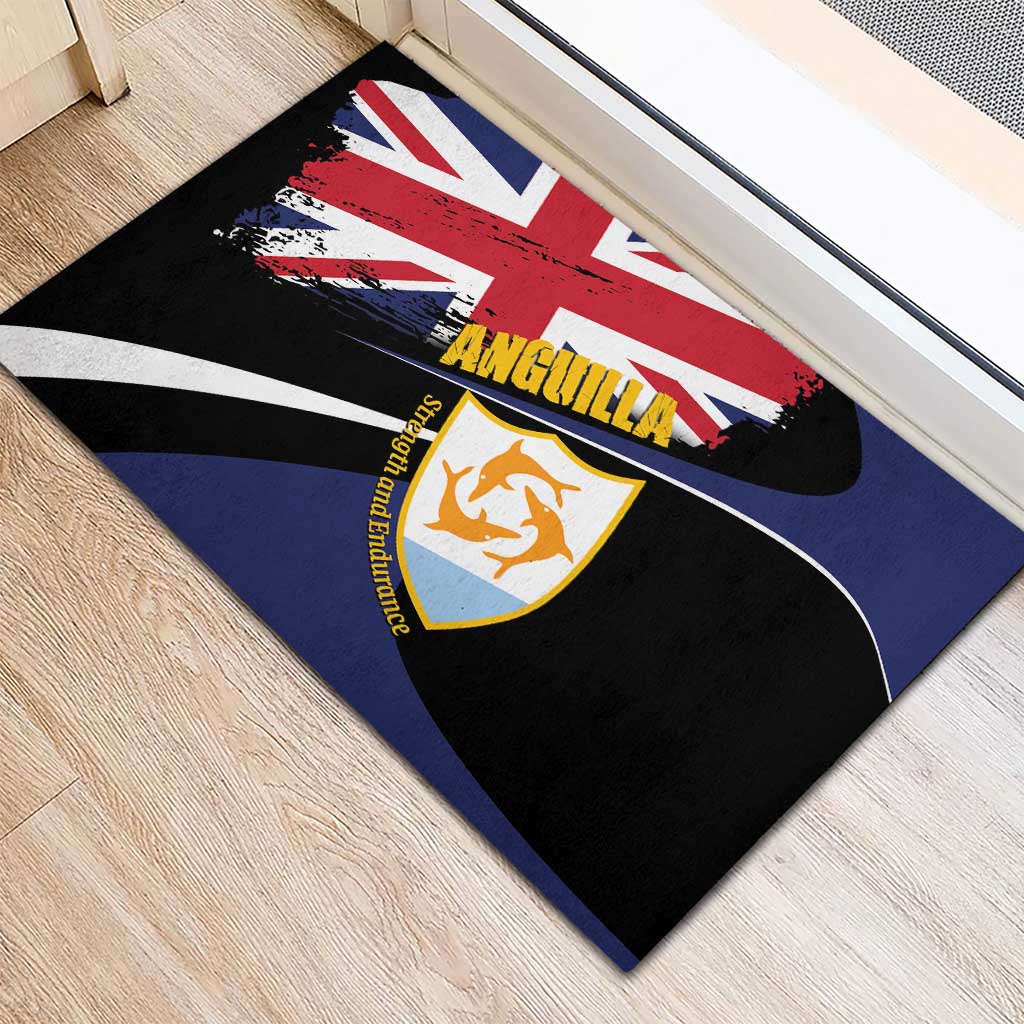 Anguilla Rubber Doormat Strength and Endurance Grunge