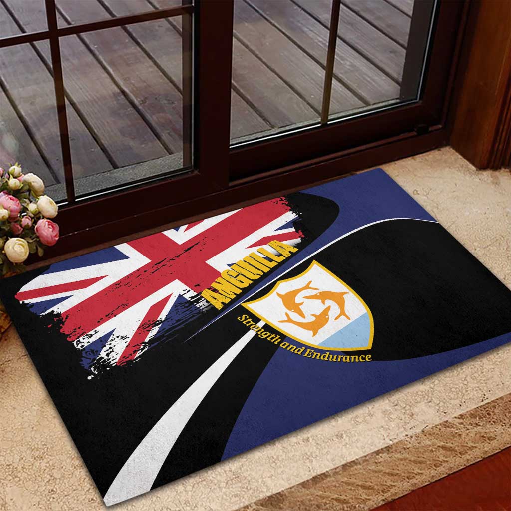 Anguilla Rubber Doormat Strength and Endurance Grunge