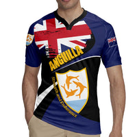 Personalised Anguilla Rugby Jersey Strength and Endurance Grunge