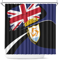 Anguilla Shower Curtain Strength and Endurance Grunge