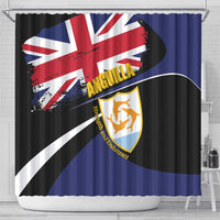 Anguilla Shower Curtain Strength and Endurance Grunge
