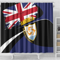 Anguilla Shower Curtain Strength and Endurance Grunge