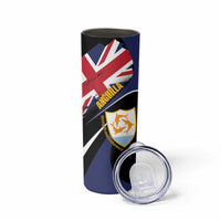 Personalised Anguilla Skinny Tumbler Strength and Endurance Grunge