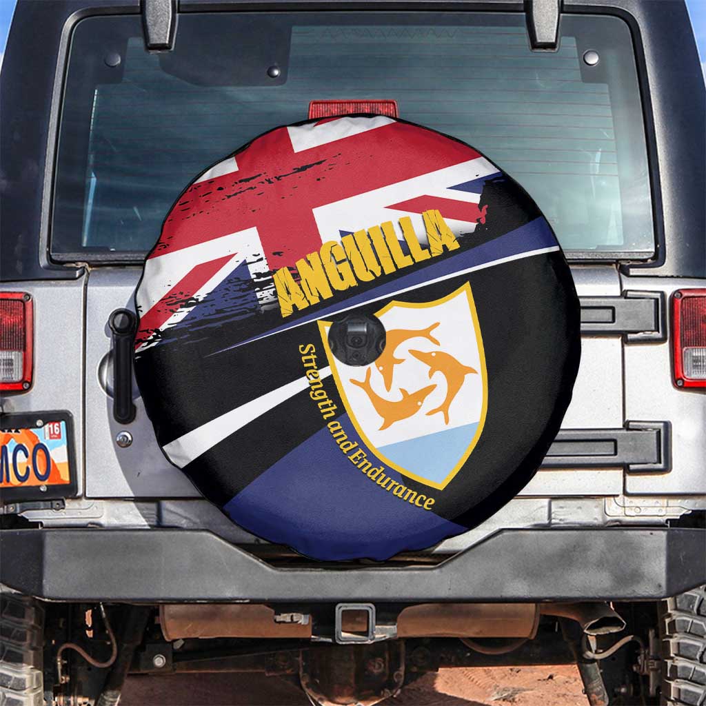 Anguilla Spare Tire Cover Strength and Endurance Grunge