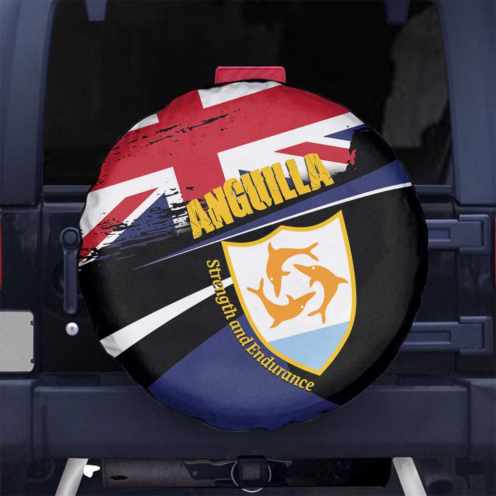 Anguilla Spare Tire Cover Strength and Endurance Grunge