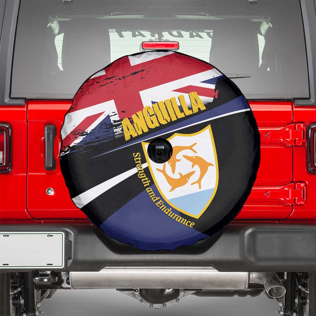 Anguilla Spare Tire Cover Strength and Endurance Grunge