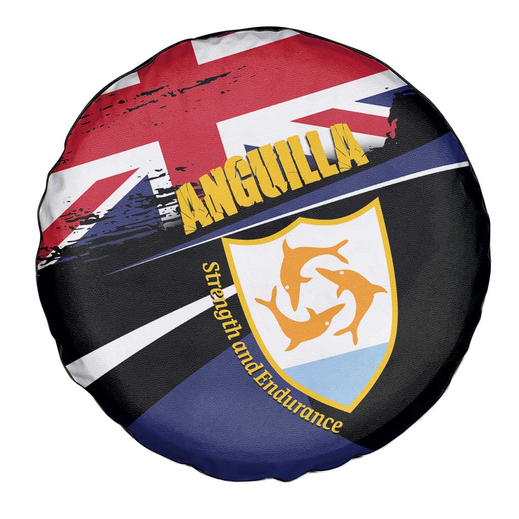 Anguilla Spare Tire Cover Strength and Endurance Grunge