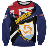 Personalised Anguilla Sweatshirt Strength and Endurance Grunge