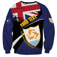 Personalised Anguilla Sweatshirt Strength and Endurance Grunge