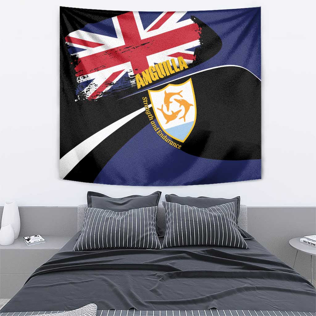 Anguilla Tapestry Strength and Endurance Grunge