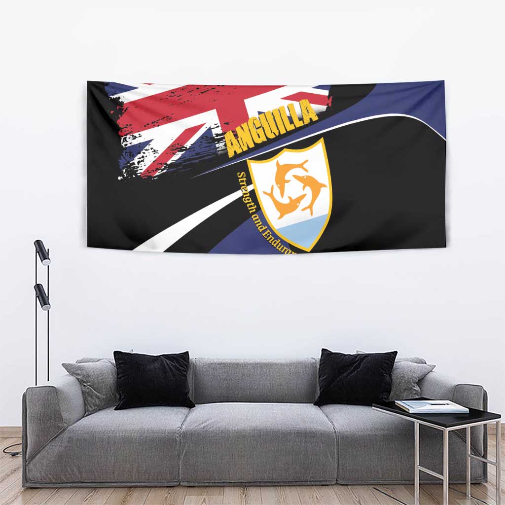Anguilla Tapestry Strength and Endurance Grunge