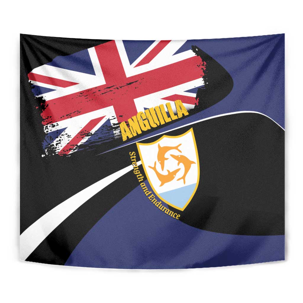 Anguilla Tapestry Strength and Endurance Grunge