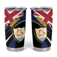 Personalised Anguilla Tumbler Cup Strength and Endurance Grunge