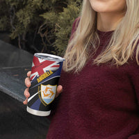 Personalised Anguilla Tumbler Cup Strength and Endurance Grunge