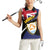 Personalised Anguilla Women Sleeveless Polo Shirt Strength and Endurance Grunge