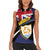Personalised Anguilla Women Sleeveless Polo Shirt Strength and Endurance Grunge