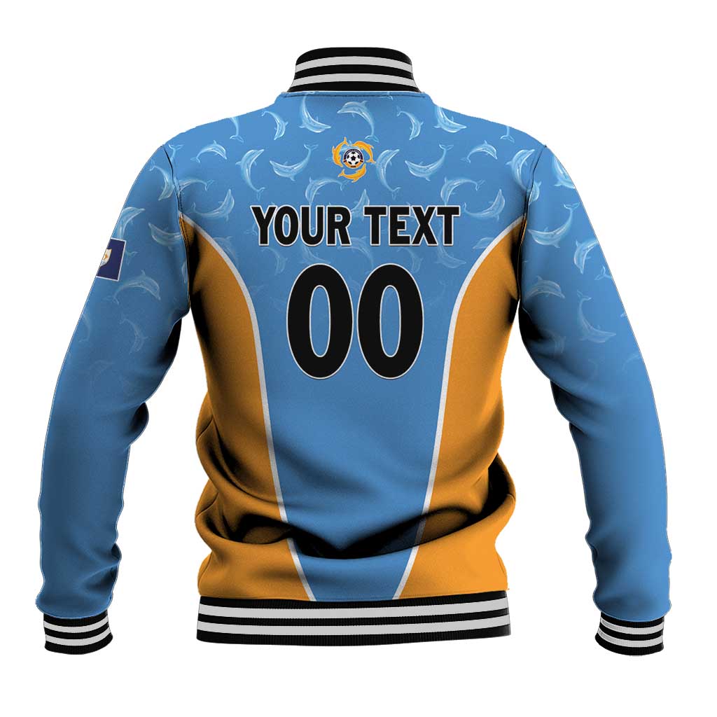 Custom Anguilla Football Baseball Jacket Come On Soccer Dolphins