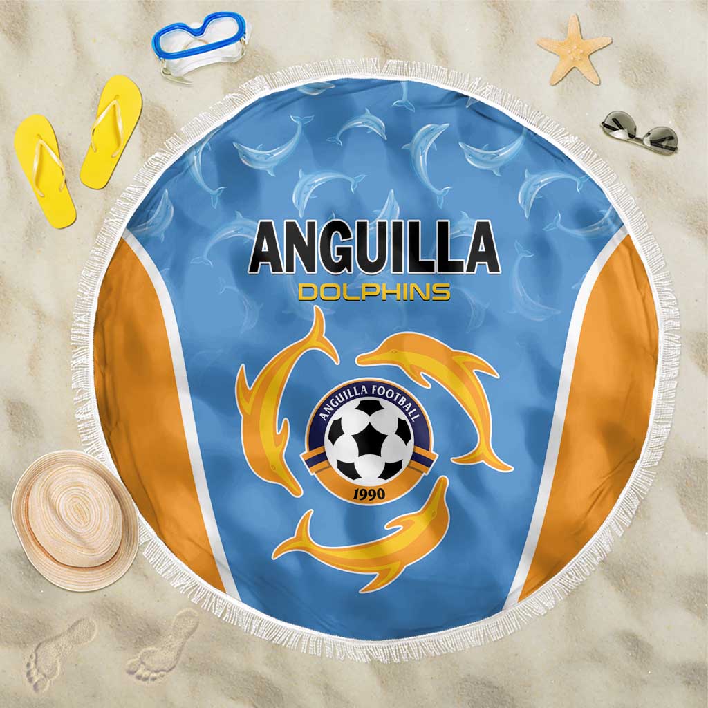 Anguilla Football Beach Blanket Come On Soccer Dolphins