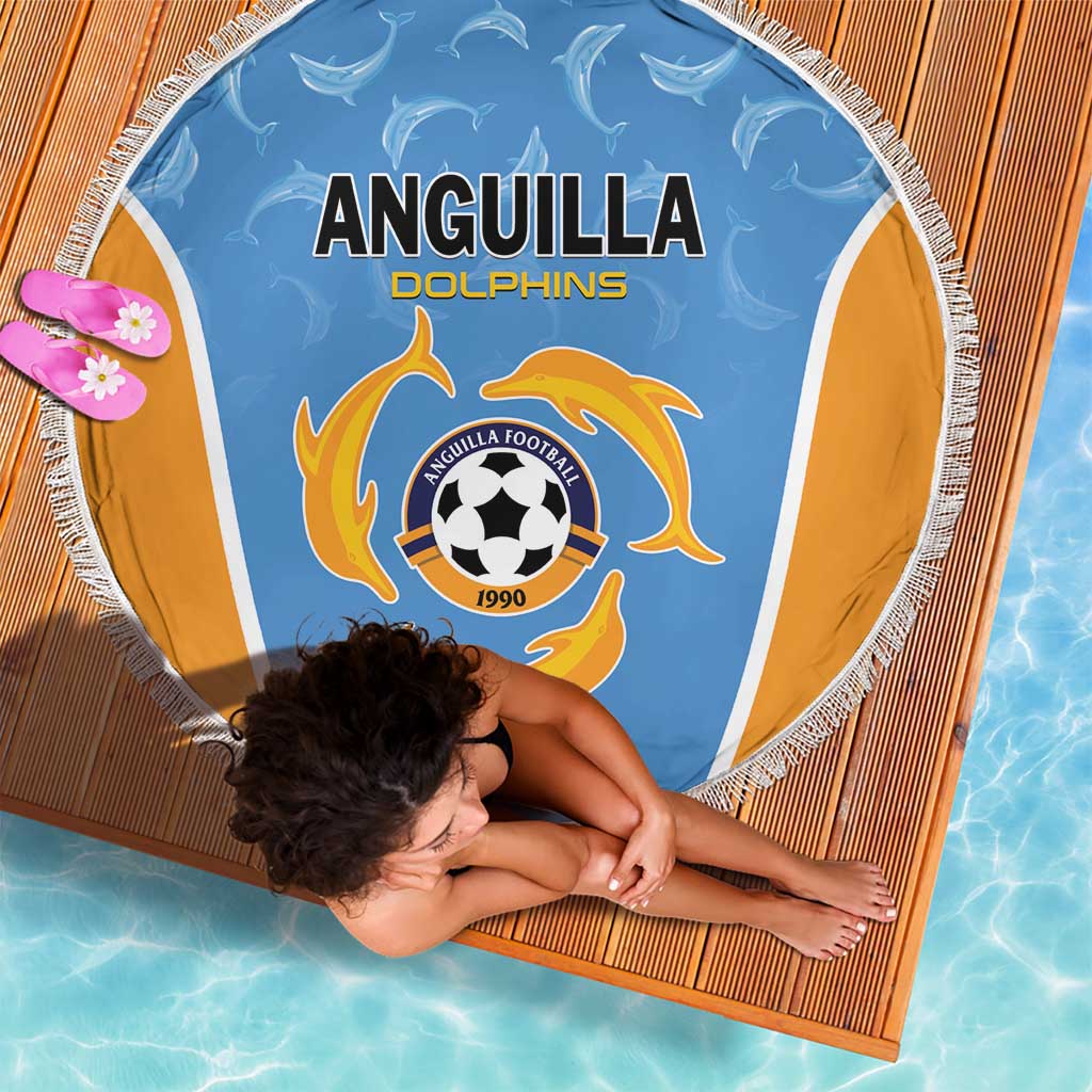 Anguilla Football Beach Blanket Come On Soccer Dolphins