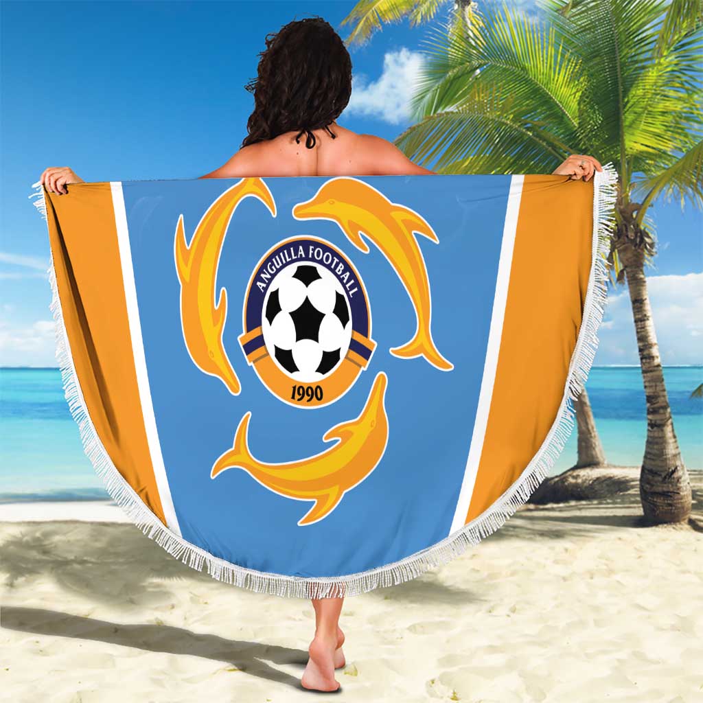 Anguilla Football Beach Blanket Come On Soccer Dolphins