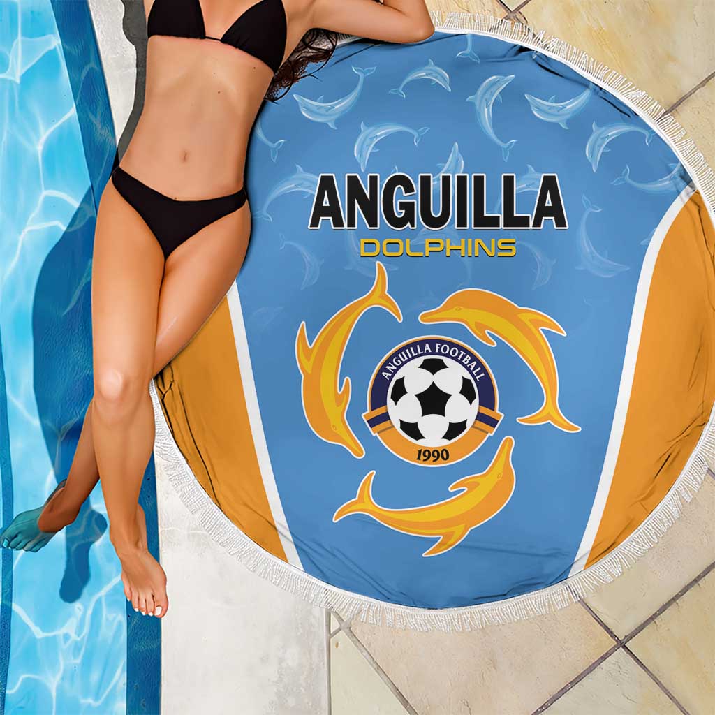 Anguilla Football Beach Blanket Come On Soccer Dolphins