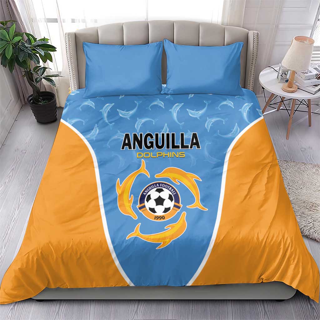 Anguilla Football Bedding Set Come On Soccer Dolphins