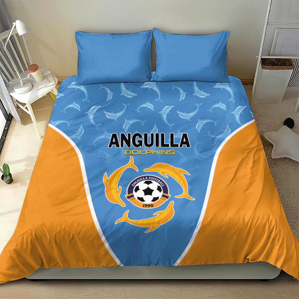 Anguilla Football Bedding Set Come On Soccer Dolphins