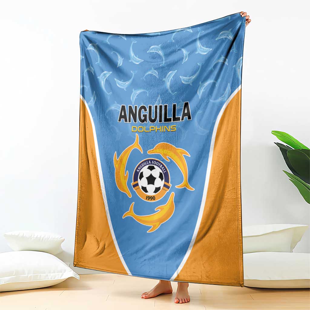 Anguilla Football Blanket Come On Soccer Dolphins