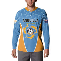 Custom Anguilla Football Button Sweatshirt Come On Soccer Dolphins