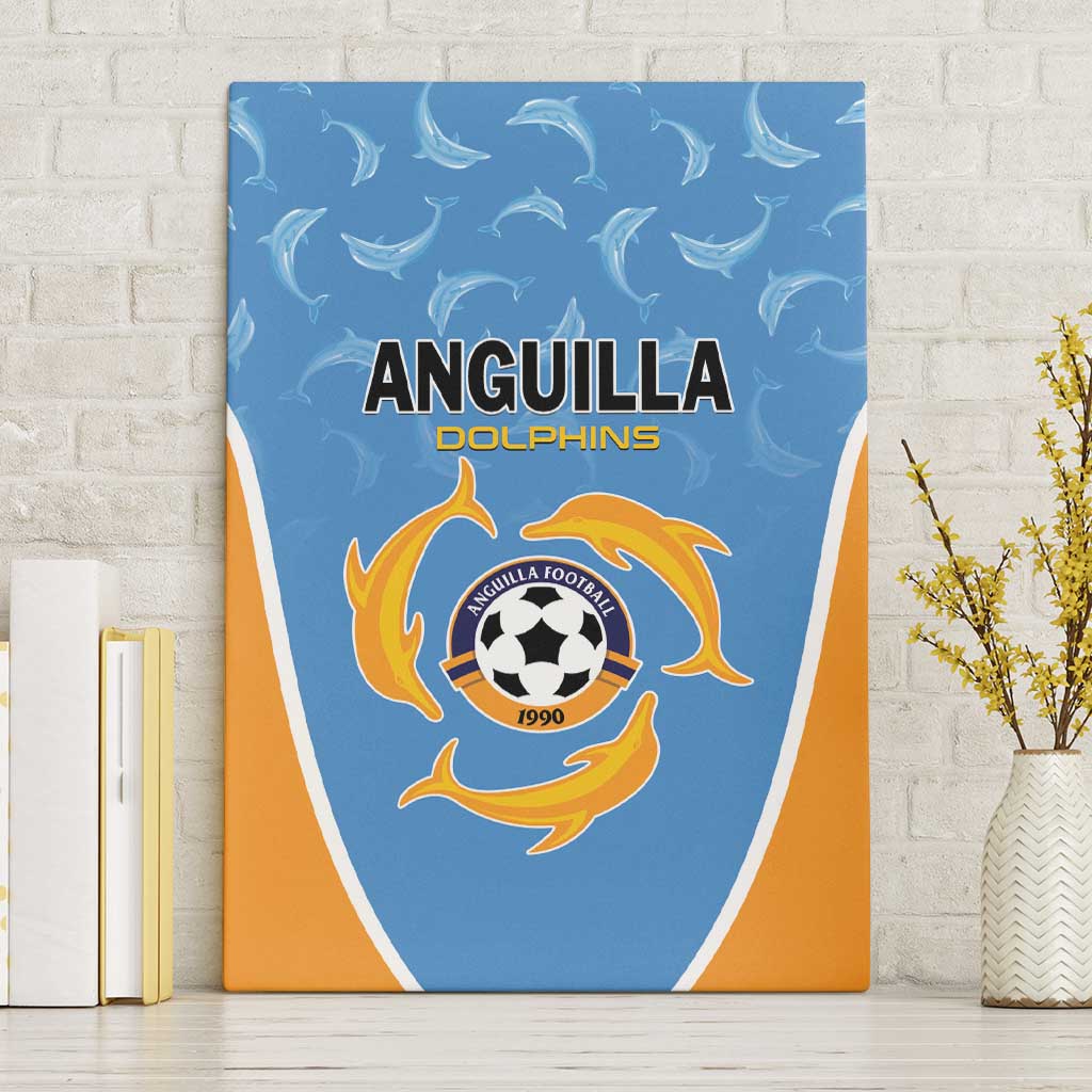 Anguilla Football Canvas Wall Art Come On Soccer Dolphins
