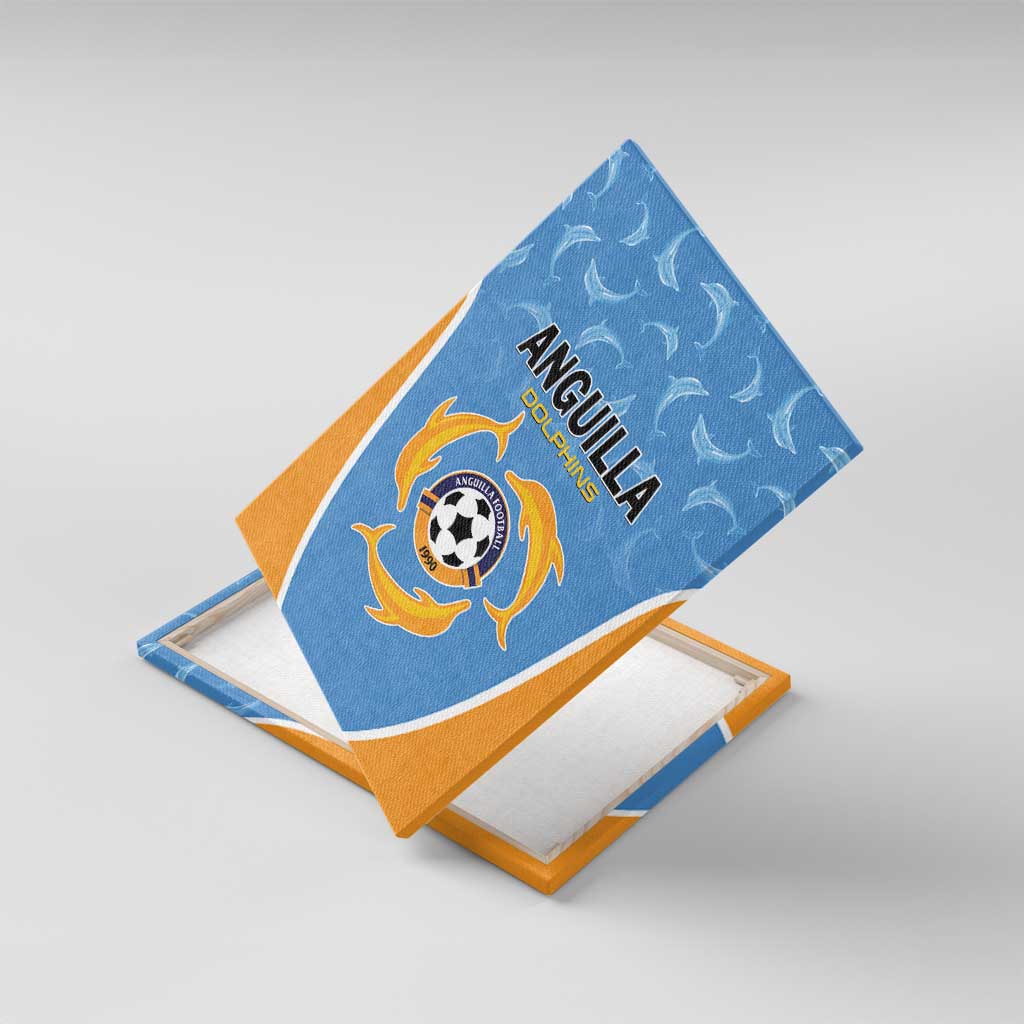 Anguilla Football Canvas Wall Art Come On Soccer Dolphins