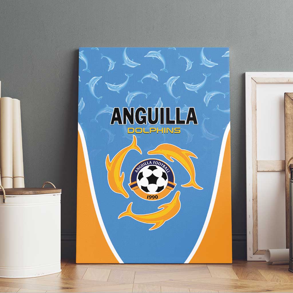 Anguilla Football Canvas Wall Art Come On Soccer Dolphins