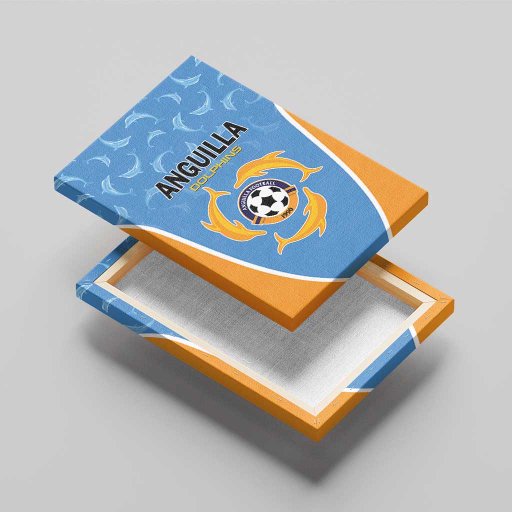 Anguilla Football Canvas Wall Art Come On Soccer Dolphins