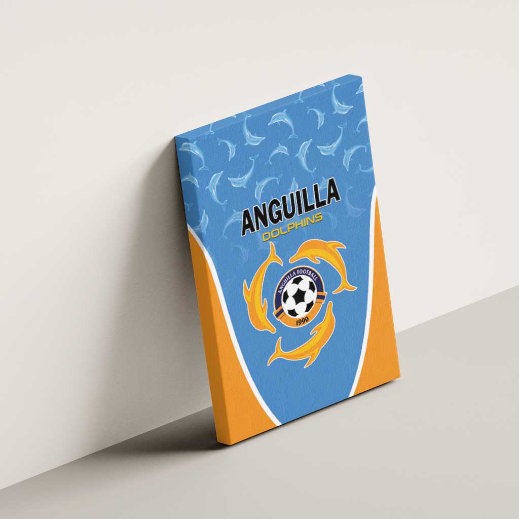 Anguilla Football Canvas Wall Art Come On Soccer Dolphins