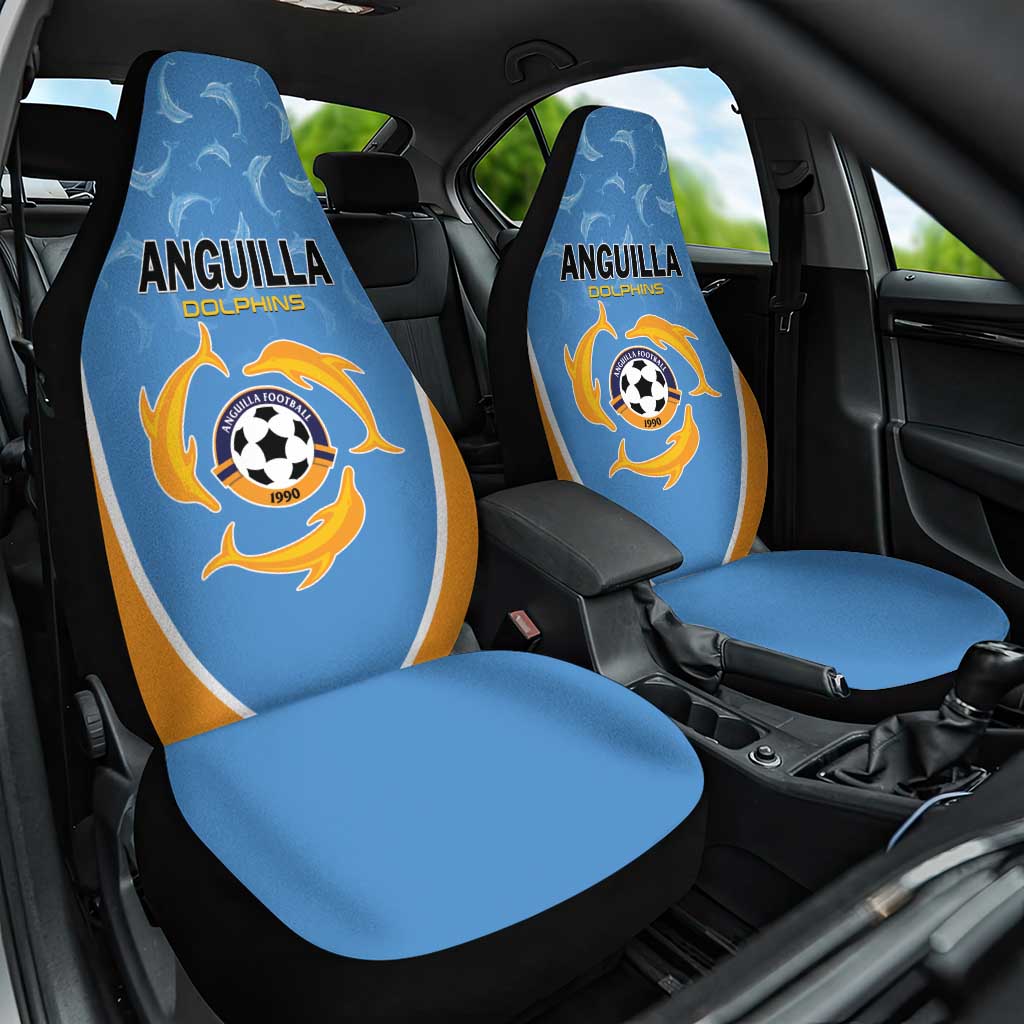 Anguilla Football Car Seat Cover Come On Soccer Dolphins