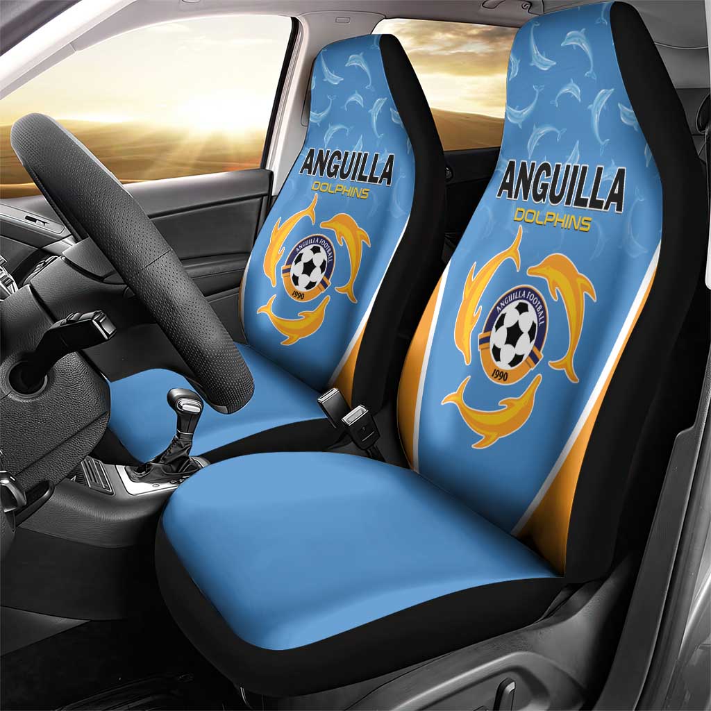Anguilla Football Car Seat Cover Come On Soccer Dolphins