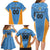 Custom Anguilla Football Family Matching Long Sleeve Bodycon Dress and Hawaiian Shirt Come On Soccer Dolphins