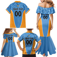 Custom Anguilla Football Family Matching Mermaid Dress and Hawaiian Shirt Come On Soccer Dolphins