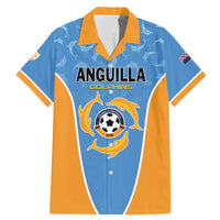 Custom Anguilla Football Family Matching Mermaid Dress and Hawaiian Shirt Come On Soccer Dolphins