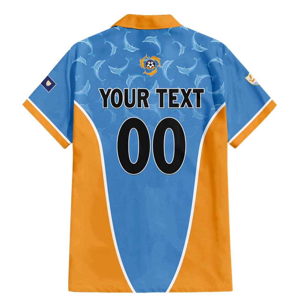 Custom Anguilla Football Family Matching Mermaid Dress and Hawaiian Shirt Come On Soccer Dolphins