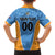 Custom Anguilla Football Family Matching Off The Shoulder Long Sleeve Dress and Hawaiian Shirt Come On Soccer Dolphins
