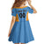 Custom Anguilla Football Family Matching Off The Shoulder Long Sleeve Dress and Hawaiian Shirt Come On Soccer Dolphins