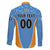 Custom Anguilla Football Family Matching Off The Shoulder Long Sleeve Dress and Hawaiian Shirt Come On Soccer Dolphins