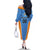 Custom Anguilla Football Family Matching Off The Shoulder Long Sleeve Dress and Hawaiian Shirt Come On Soccer Dolphins