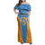 Custom Anguilla Football Family Matching Off Shoulder Maxi Dress and Hawaiian Shirt Come On Soccer Dolphins