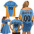 Custom Anguilla Football Family Matching Off Shoulder Short Dress and Hawaiian Shirt Come On Soccer Dolphins